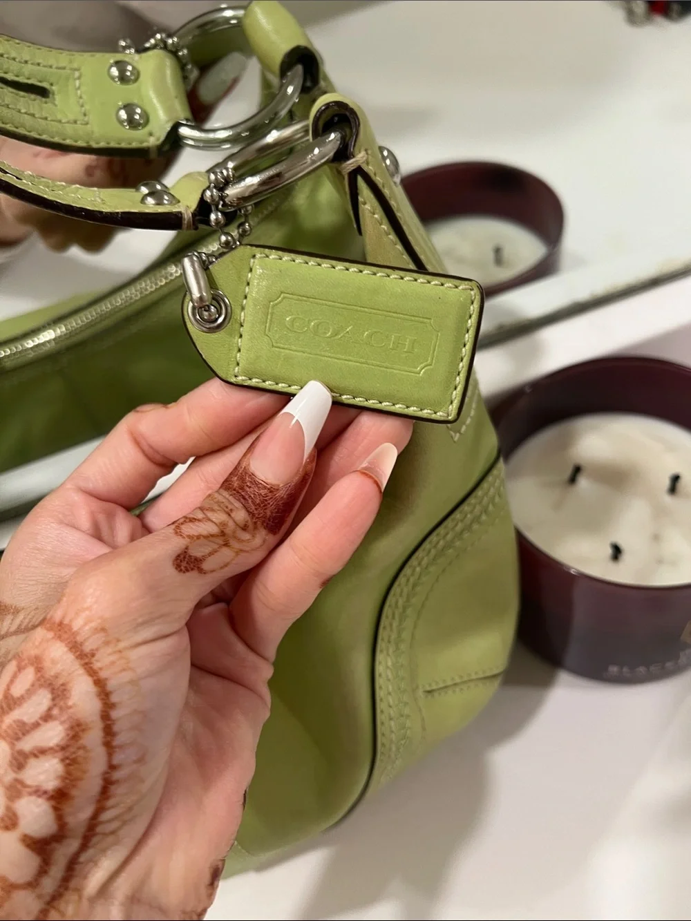 Vintage Coach soho leather hobo bag